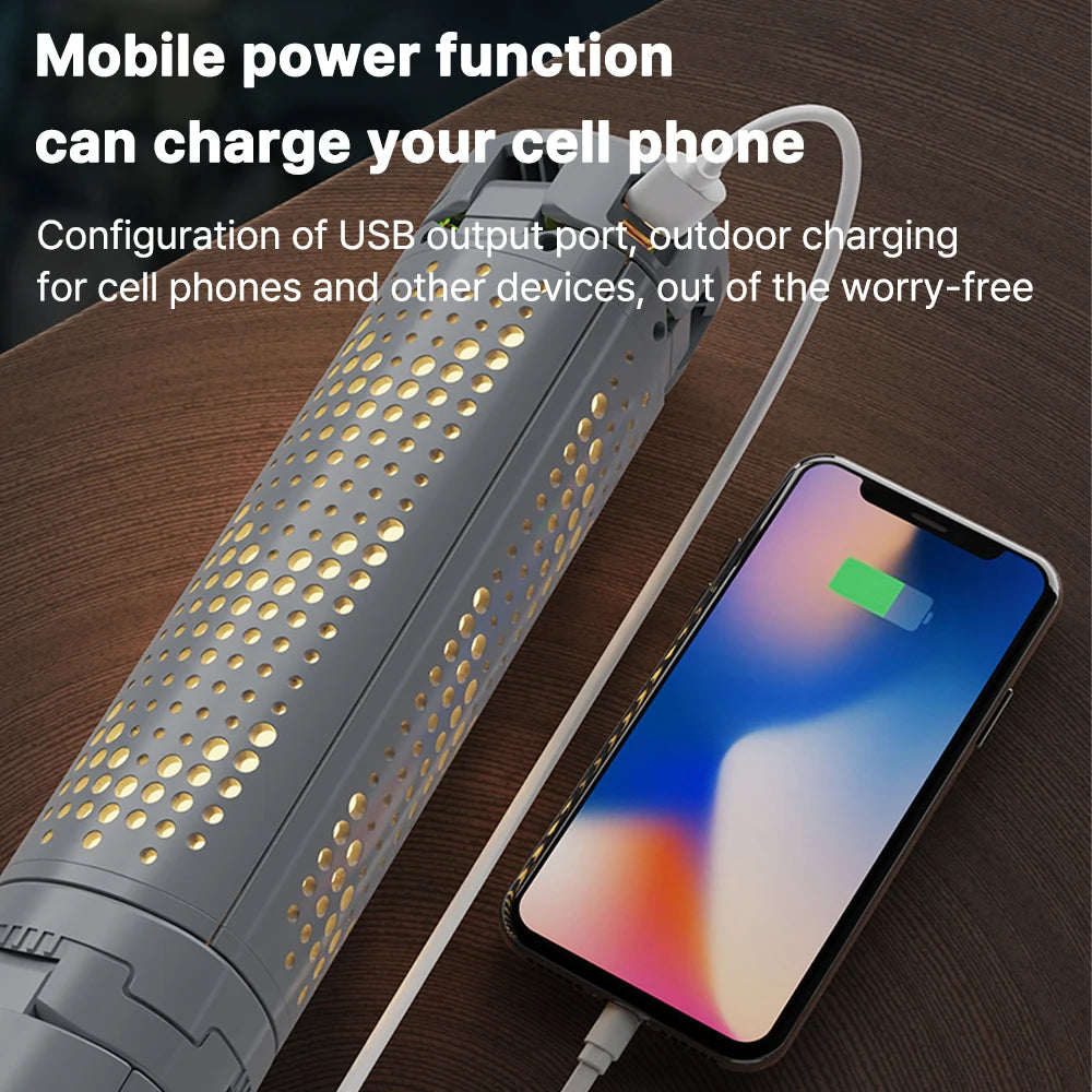 Rechargeable Outdoor Portable Hiking Camping Fishing Flashlight Telescoping Camping Lantern Telescopic Camping Light